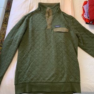 Patagonia Green Quilted Pullover